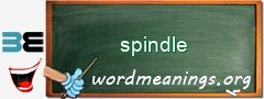WordMeaning blackboard for spindle